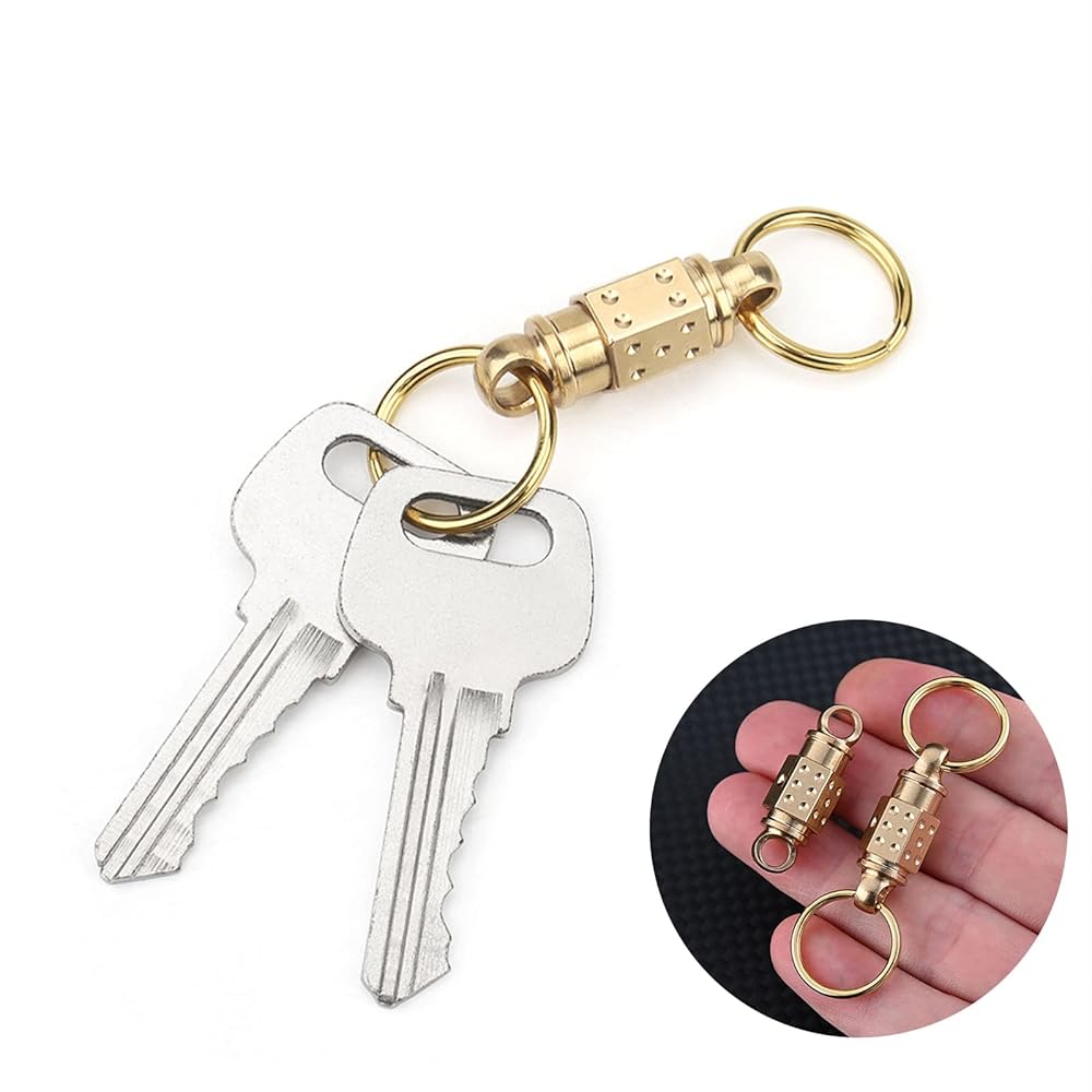 【AAKE】(Lining brushed) KEYRING TWO TUCK PT Amazon.com: TONYFY Brass Quick Release Keychain, Durable